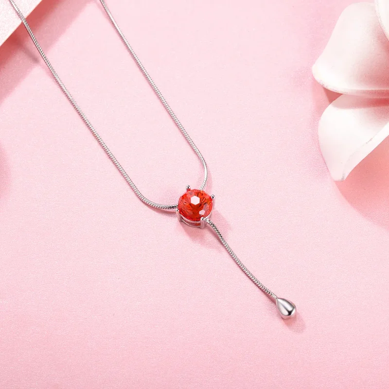 (slika za) Srebrna ogrlica v slogu Pandora Tears of Love - SCN182 - Ogled 6