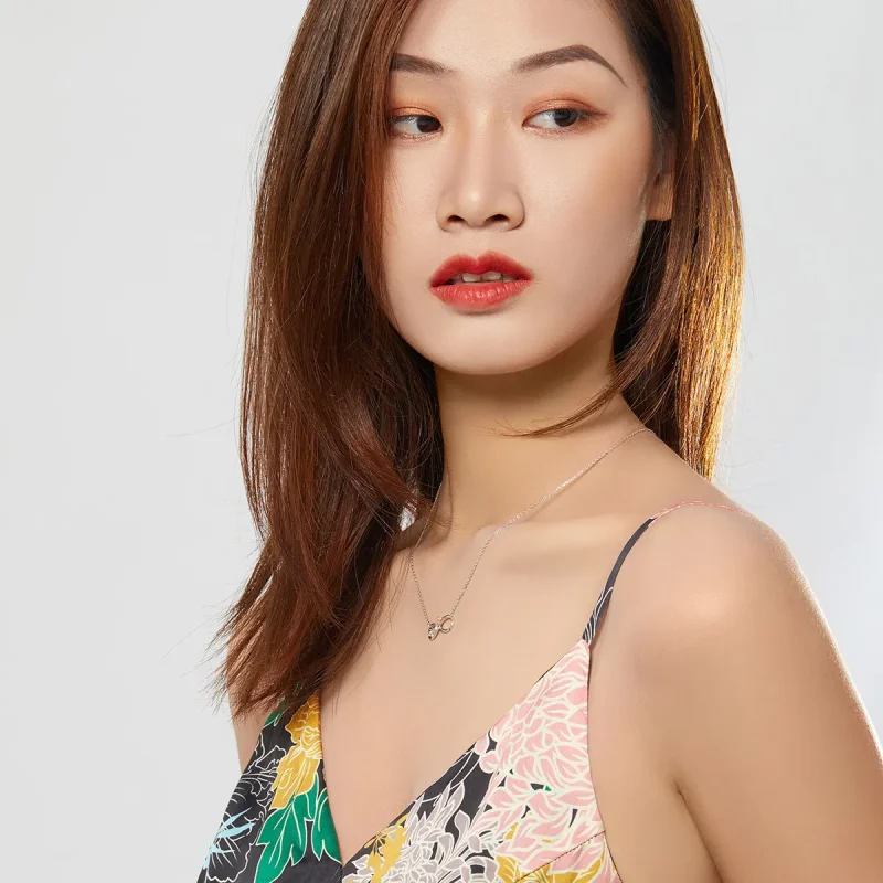 (slika za) Srebrna ogrlica z neskončno ljubeznijo v stilu Pandora - SCN371 - Ogled 8