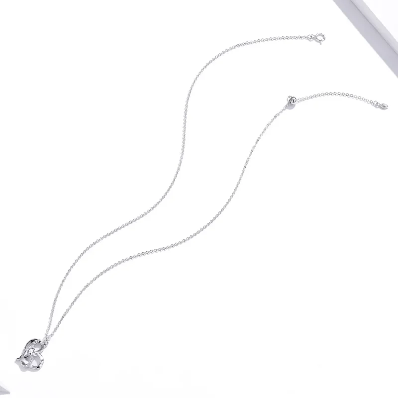 (slika za) Srebrna ogrlica z obeskom v slogu Pandora Together forever - SCN442 - Ogled 4