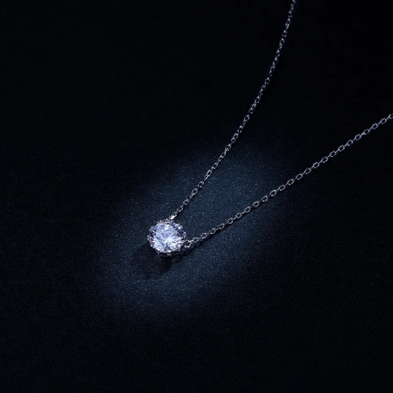 (slika za) Srebrna ogrlica z obeskom v stilu Pandora, sijoče življenje - BSN085 - Ogled 5