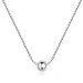 Srebrna preprosta ogrlica z obeskom iz fižola v stilu Pandora - BSN097 Srebrna preprosta ogrlica z obeskom iz fižola v stilu Pandora - BSN097