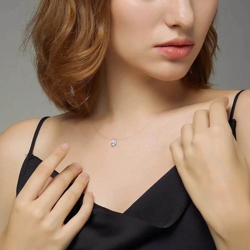 (slika za) Srebrna sijoča ogrlica v stilu Pandora - SCN332-D - Ogled 6