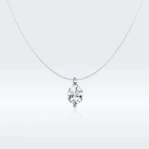 (slika za) Srebrna sijoča ogrlica v stilu Pandora - SCN332-D