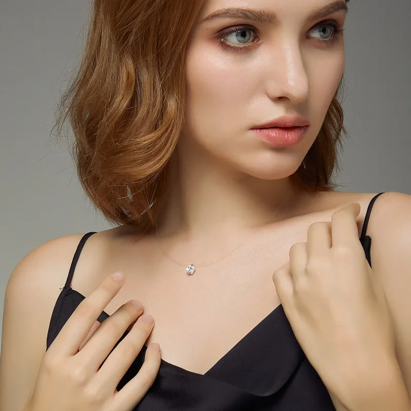 (slika za) Srebrna sijoča ogrlica v stilu Pandora - SCN332-S - Ogled 6