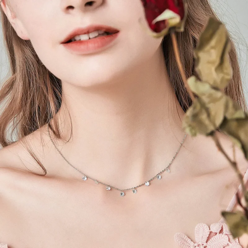 (slika za) Srebrna verižica v stilu Pandora Beauty of Simplicity - SCN299 - Ogled 7