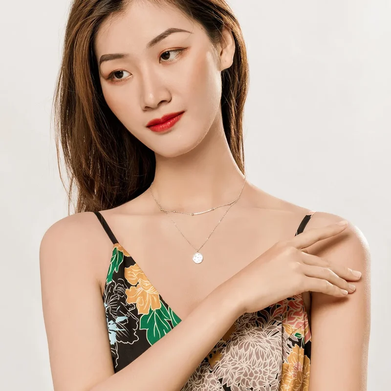 (slika za) Srebrna zvezdasta ogrlica v stilu Pandora - SCN365 - Ogled 7