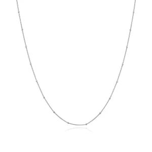 (slika za) Srebrne majhne kroglice v slogu Pandora Basic Chain Ogrlice Verižica - SCN391