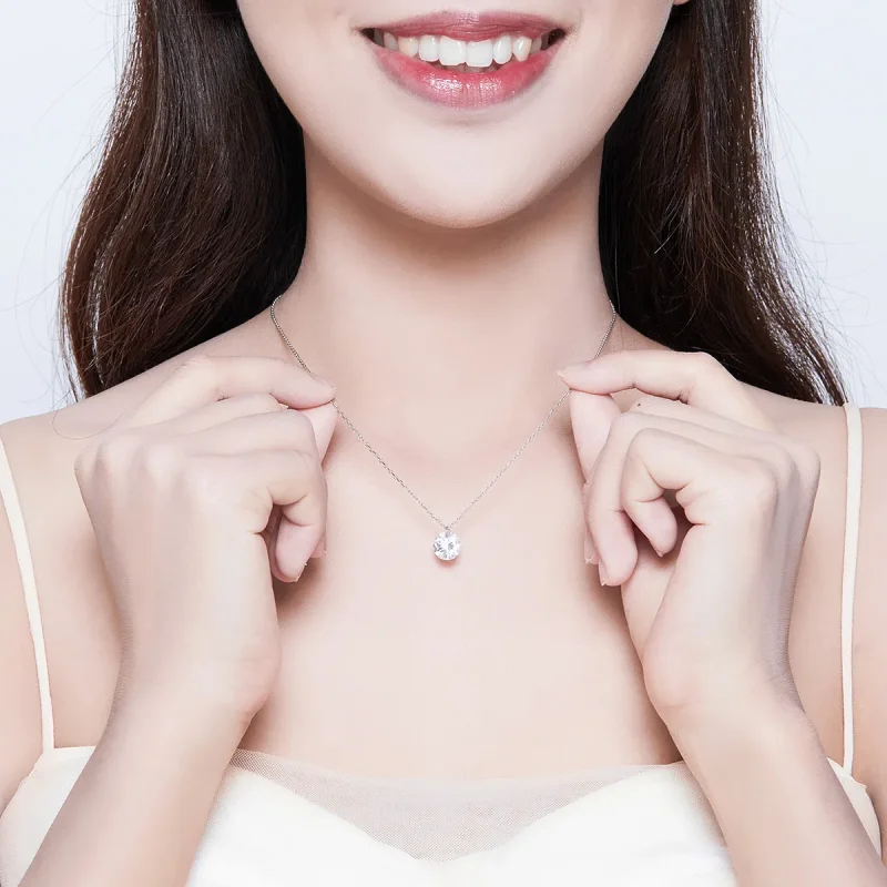 (slika za) Čudovita srebrna ogrlica v stilu Pandora - SCN355 - Ogled 8