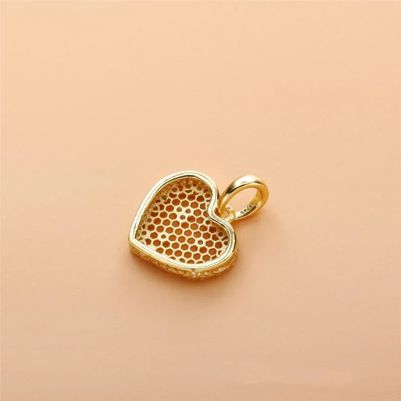 (slika za) Obesek iz satjaste čipke, PANDORA Shine™ & Clear CZ - 367111CZ - Ogled 4