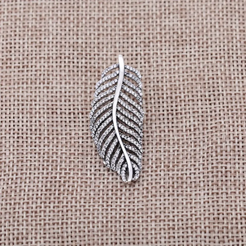 (slika za) Obesek za ogrlico iz perja PANDORA - 390350CZ - Ogled 2