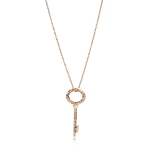 (slika za) Ogrlica Regal Key, PANDORA Rose™ - 387676-90