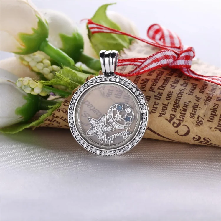Ogrlica z lebdečim medaljonom Pandora - PJ00288-1