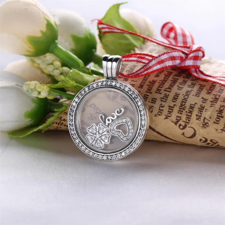 Ogrlica z lebdečim medaljonom Pandora - PJ00288-1