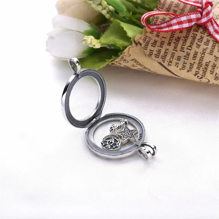 Ogrlica z lebdečim medaljonom Pandora - PJ00288-1