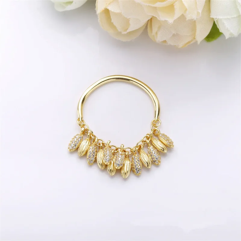 (slika za) Omejena izdaja ogrlice Circle of Seeds, PANDORA Shine™ & Clear CZ - 367683CZ - Ogled 2