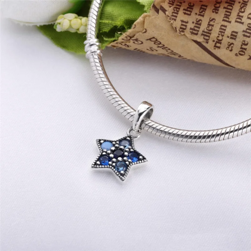 (slika za) PANDORA Bright Star Ogrlica Obesek, večbarvni kristali - 396376NSBMX - Ogled 4