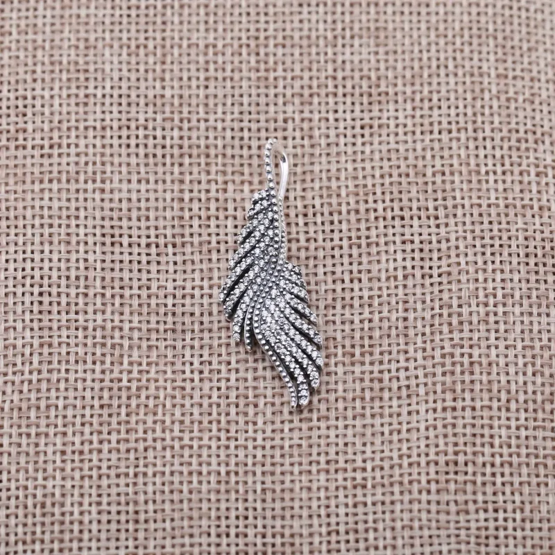 (slika za) PANDORA Majestic Feathers Necklace Obesek - 390373CZ-70 - Ogled 2