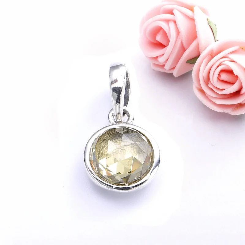 (slika za) PANDORA novembrska kapljica, obesek iz citrina - 390396CI - Ogled 2