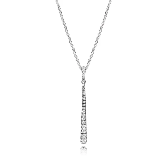 (slika za) PANDORA obesek padajoča zvezda, prozoren CZ - 396354CZ-60