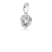 PANDORA Obesek z obeskom Sparkling Love Knot - 390385CZ PANDORA Obesek z obeskom Sparkling Love Knot - 390385CZ