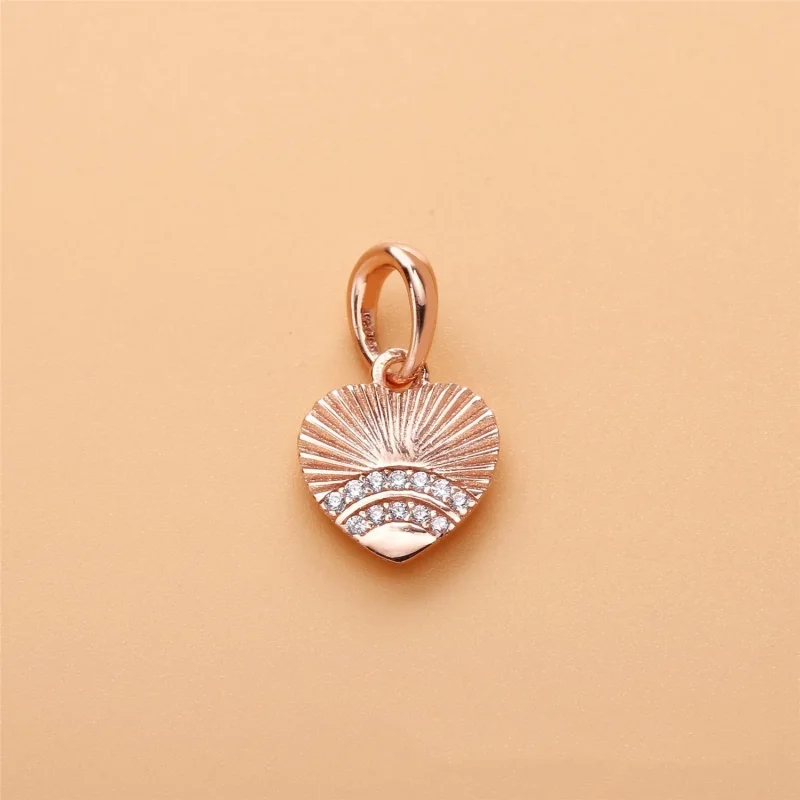 (slika za) PANDORA Srebrni obesek Fan of Love, prozoren CZ - 397286CZ - Ogled 3