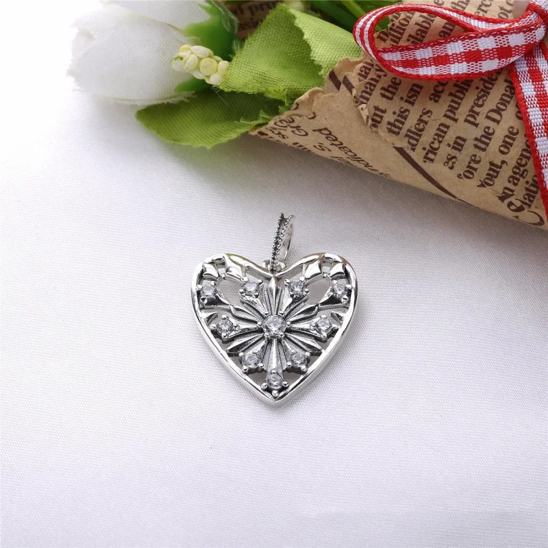 (slika za) PANDORA Verižice z obeskom Heart of Winter ogrlica - PJ00287-1 - Ogled 2