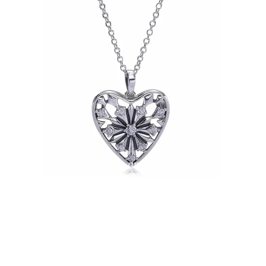 (slika za) PANDORA Verižice z obeskom Heart of Winter ogrlica - PJ00287-1