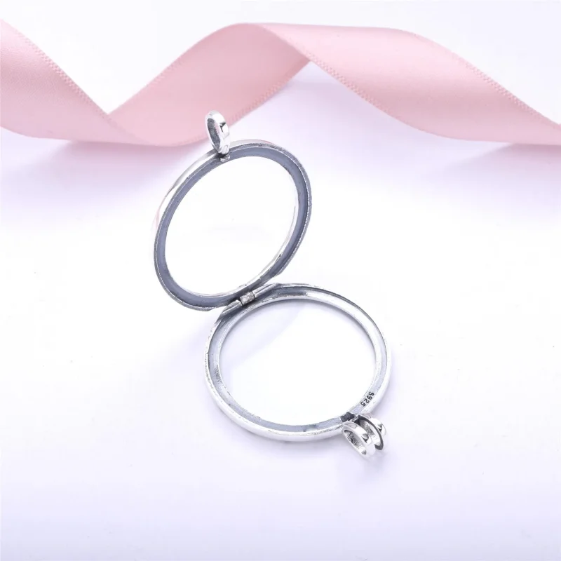 (slika za) Velika bleščeča ogrlica z medaljonom Pandora - PJ00210-1 - Ogled 4