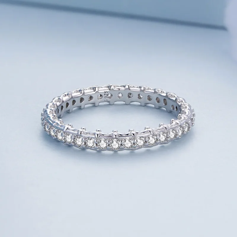 (slika za) Barvni cirkonijev prstan z vzorcem Pandora - BSR277 - Ogled 3