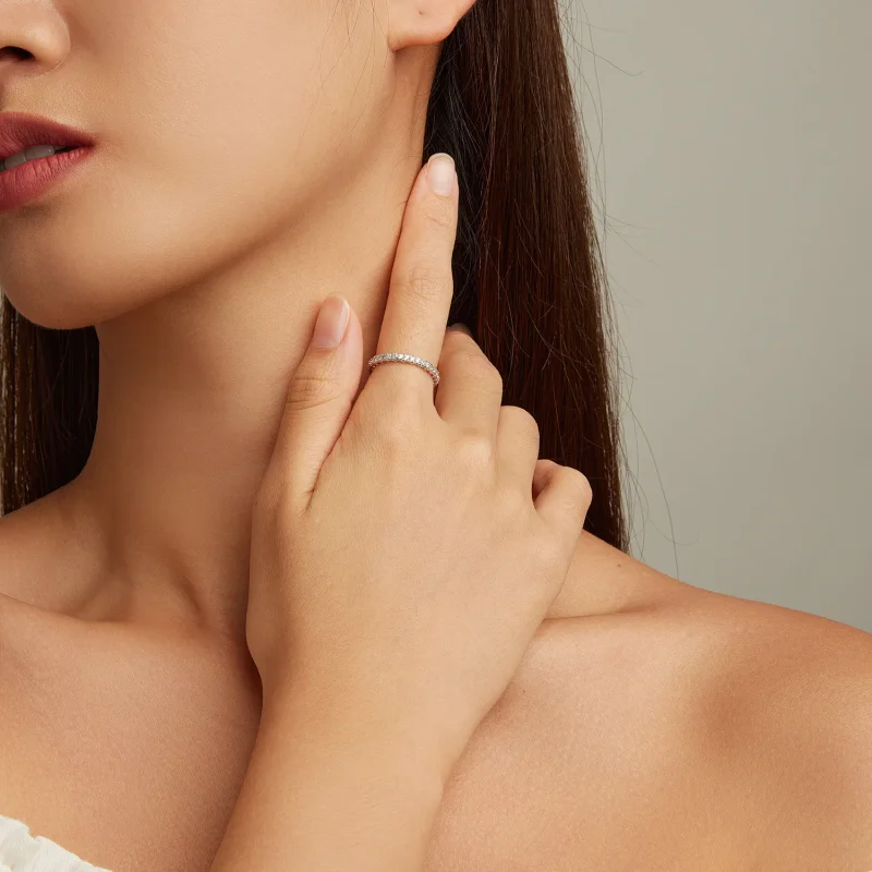 (slika za) Barvni cirkonijev prstan z vzorcem Pandora - BSR277 - Ogled 4