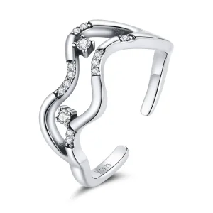 (slika za) Odprt prstan Pandora Style Galaxy Stars - SCR710