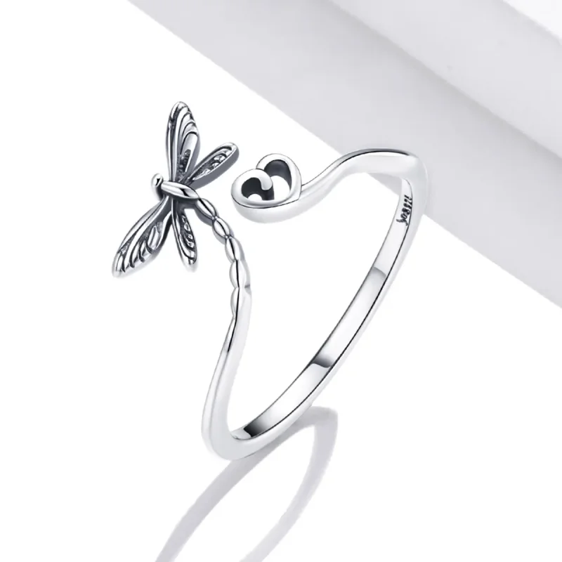 (slika za) Odprt prstan Pandora Style Love Dragonfly - SCR734 - Ogled 2