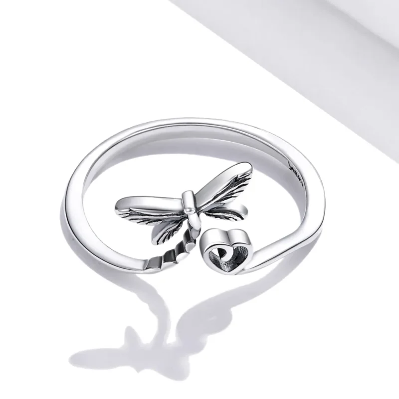 (slika za) Odprt prstan Pandora Style Love Dragonfly - SCR734 - Ogled 3
