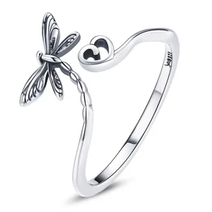(slika za) Odprt prstan Pandora Style Love Dragonfly - SCR734
