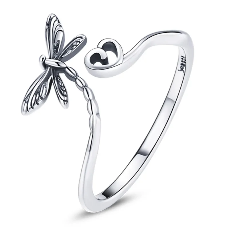(slika za) Odprt prstan Pandora Style Love Dragonfly - SCR734 - Slika izdelka