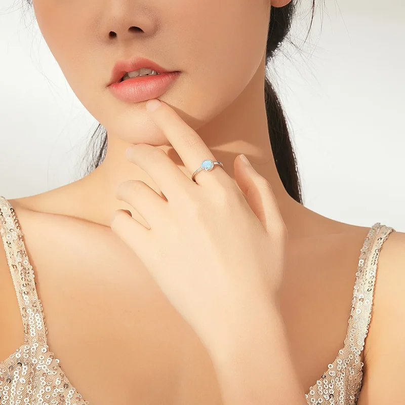 (slika za) Odprt prstan s srebrno muco v stilu Pandora - SCR651 - Ogled 5