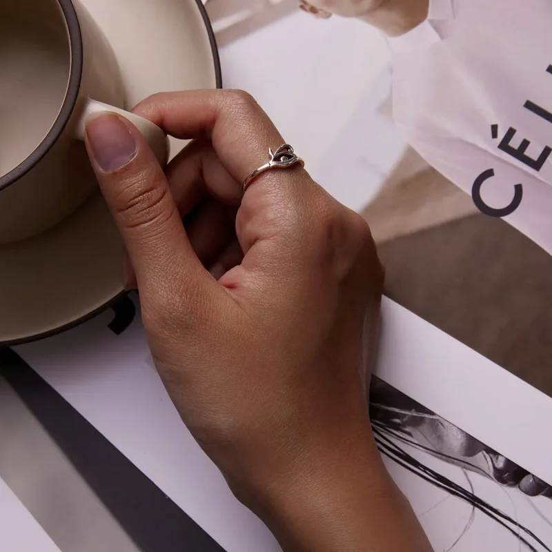 (slika za) Odprt prstan v slogu Pandora Horusovo oko - SCR801 - Ogled 5