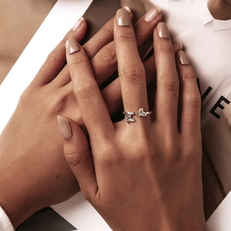 (slika za) Odprt prstan z žirafo v stilu Pandora - BSR228 - Ogled 7