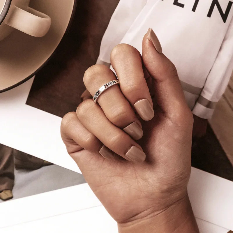 (slika za) Odprt prstan z odprtim metuljem v slogu Pandora - SCR764 - Ogled 6