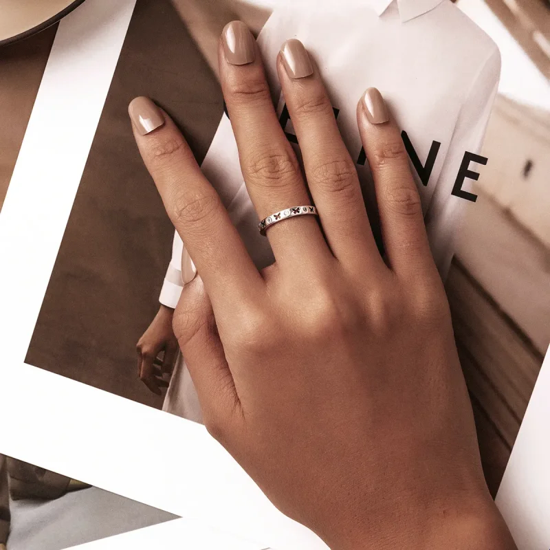 (slika za) Odprt prstan z odprtim metuljem v slogu Pandora - SCR764 - Ogled 7