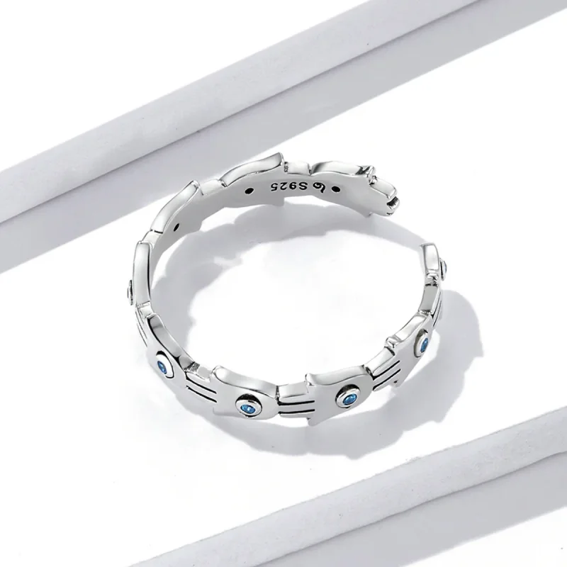 (slika za) Odprt prstan z roko Fatime v stilu Pandora - BSR237 - Ogled 4