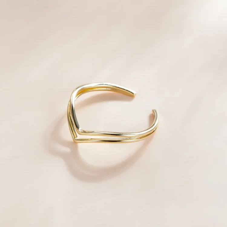 Pandora Style 18ct pozlačen odprt prstan Wish - SCR713
