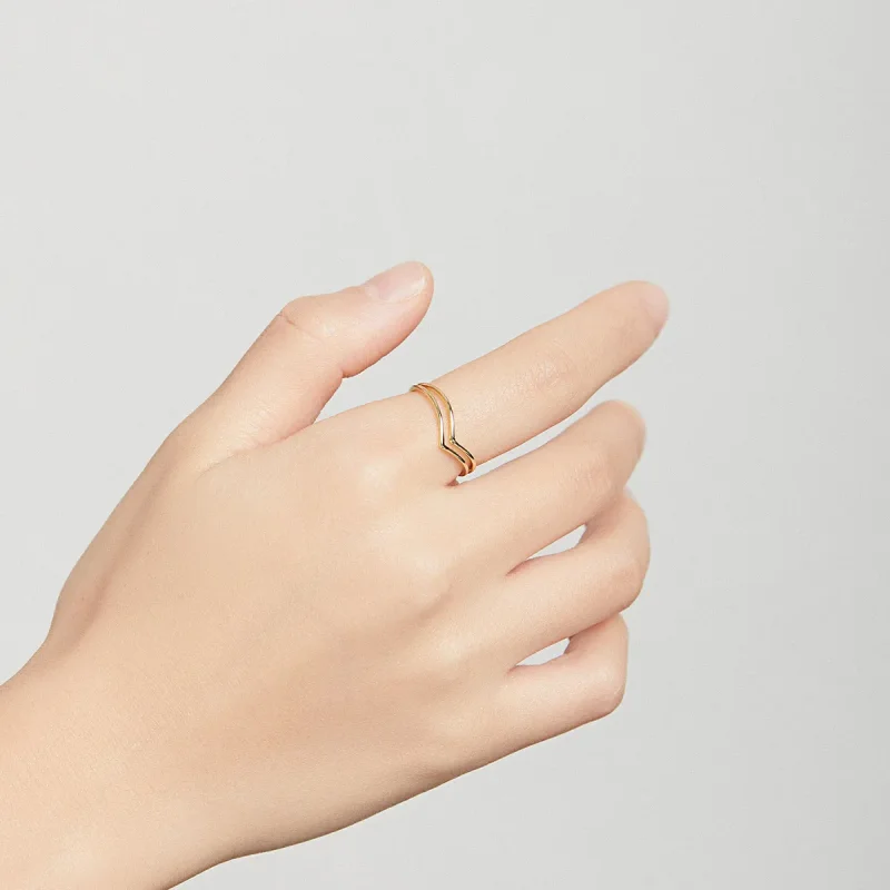 (slika za) Pandora Style 18ct pozlačen odprt prstan Wish - SCR713 - Ogled 7