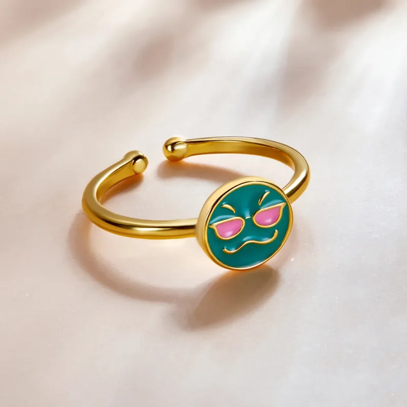 (slika za) Pandora Style Emoji – Cool odprt prstan – SCR737-A - Ogled 3