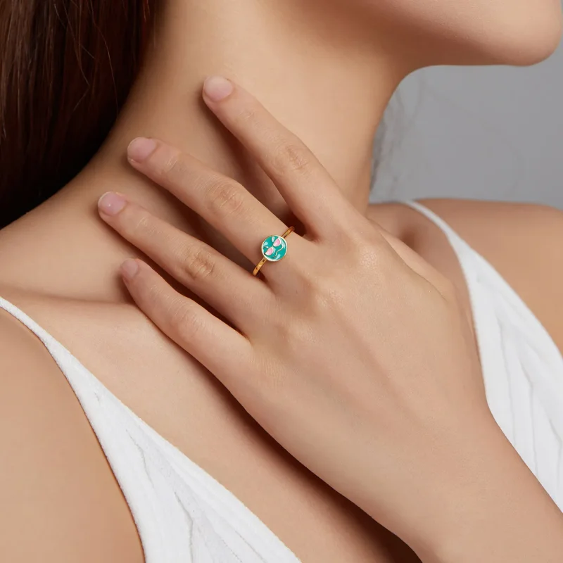 (slika za) Pandora Style Emoji – Cool odprt prstan – SCR737-A - Ogled 6