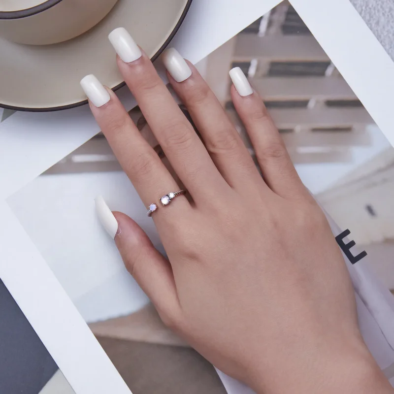 (slika za) Pandora Style Gem Twist odprt prstan - SCR839 - Ogled 4