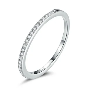 (slika za) Prstan s halo nadangelom v stilu Pandora - SCR740-WH