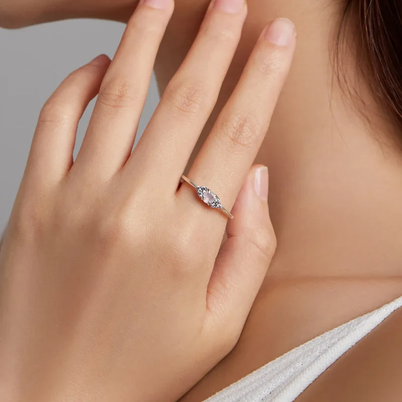 (slika za) Prstan večne ljubezni v stilu Pandora - SCR534-PK - Ogled 5