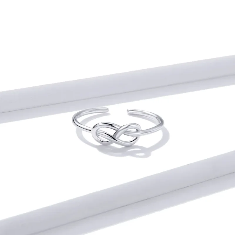 (slika za) Srebrni neskončni odprti prstan v stilu Pandora - BSR143 - Ogled 3