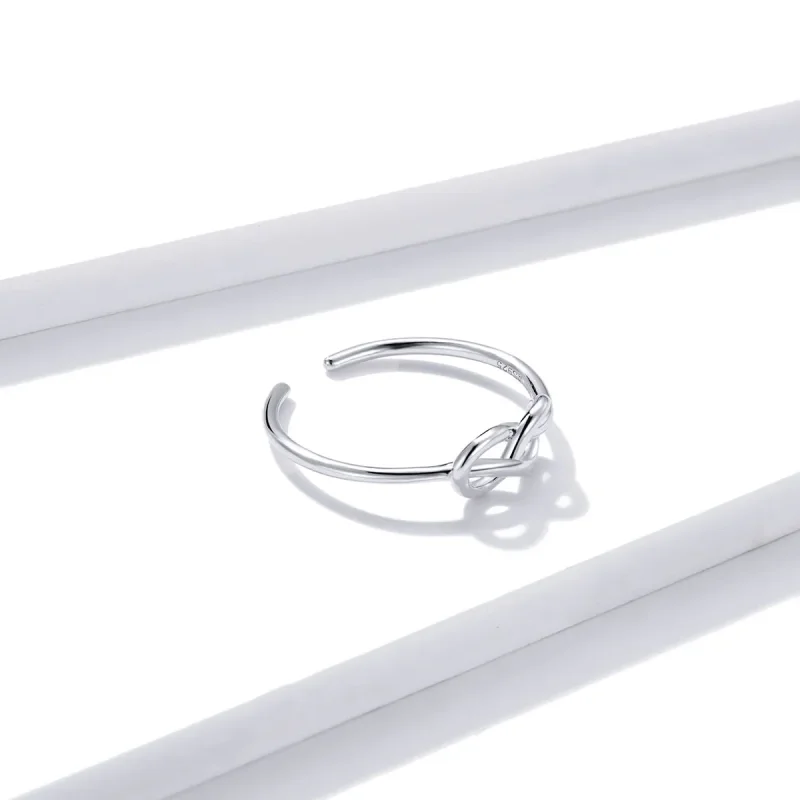(slika za) Srebrni neskončni odprti prstan v stilu Pandora - BSR143 - Ogled 4
